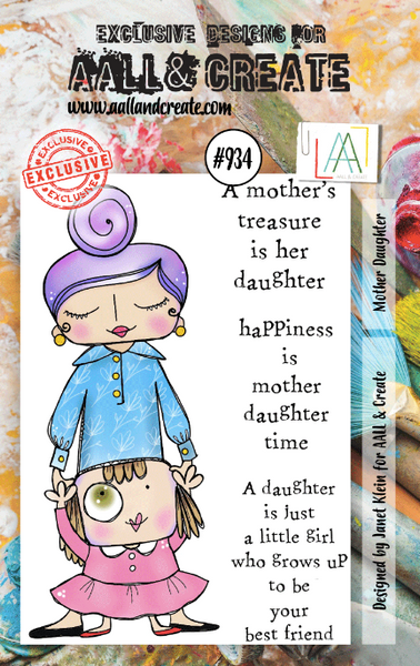 AALL & CREATE Stamp | #934 | Mother Daughter