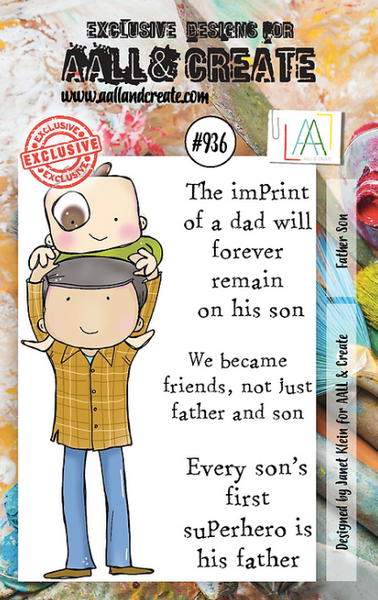 AALL & CREATE Stamp | #936 | Father Son