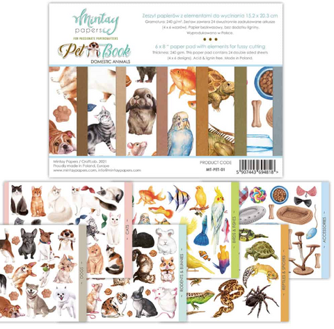 MINTAY Pet Book | Domestic Animals | 6x8