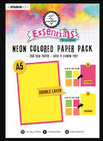 STUDIOLIGHT Art by Marlene | Essentials | Neon Coloured Paper Pack