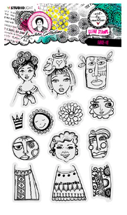 STUDIOLIGHT Art by Marlene | Clear Stamp Set | Signature Collection | Face-It