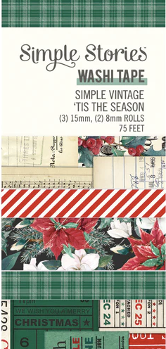 SIMPLE STORIES Simple Vintage Tis the Season | Washi Tape
