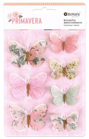 ROSIE'S STUDIO Primavera | Butterfly Embellishments