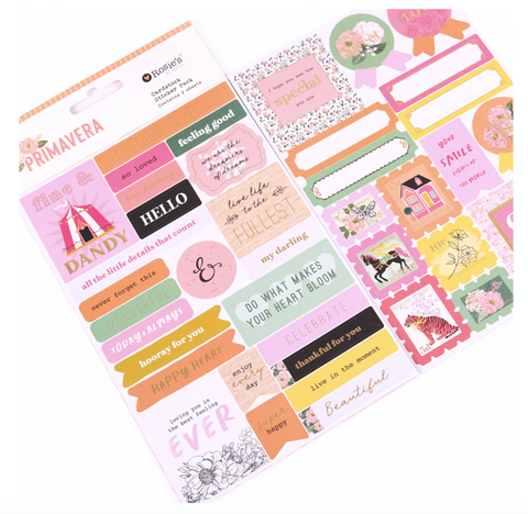 ROSIE'S STUDIO Primavera | Cardstock Sticker Pack