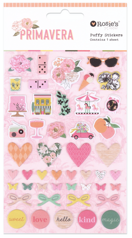 ROSIE'S STUDIO Primavera | Puffy Stickers Motifs