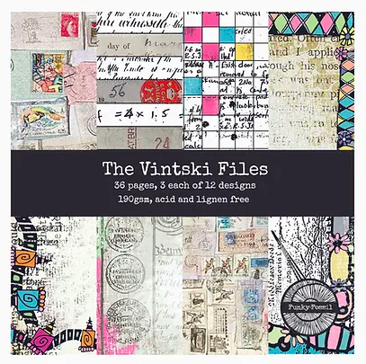 FUNKY FOSSIL Paper Pack | The Vintski Files | 8x8