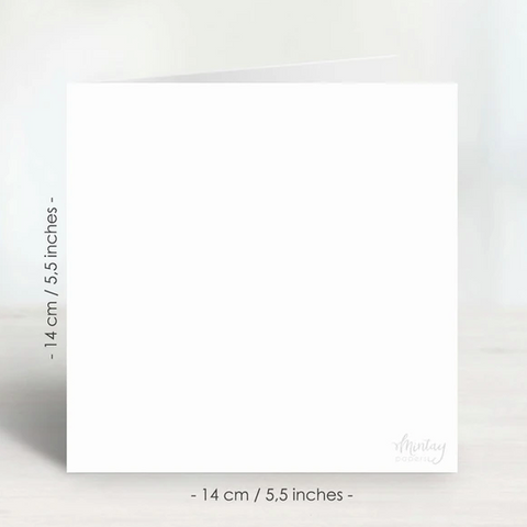 MINTAY Greeting Card Base | White | 14cm x 14cm