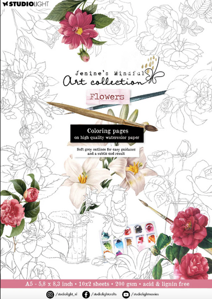 STUDIOLIGHT JMA Art Collection | Coloring Pages | Flowers
