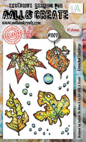 AALL & CREATE Stamp | #1109| Crunched Leafdrop