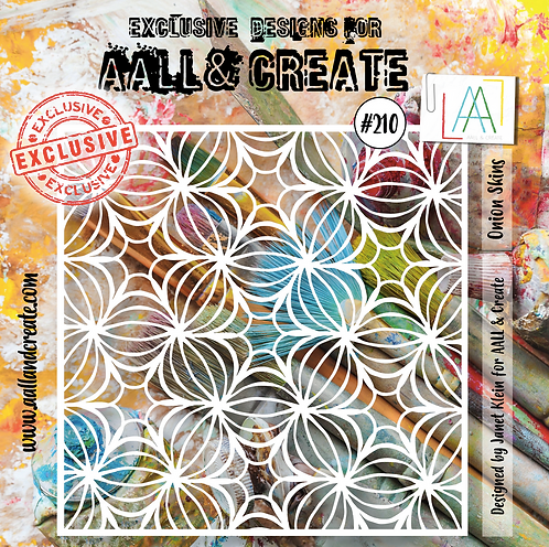 AALL & CREATE Stencil | #210 | Onion Skins