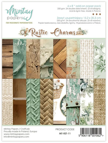 MINTAY Rustic Charms | 6x8 | Add-on Paper Pad