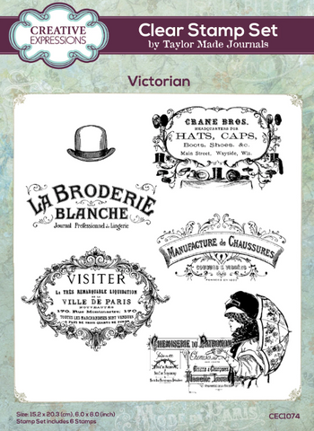 CREATIVE EXPRESSIONS Clear Stamp Set | Victorian