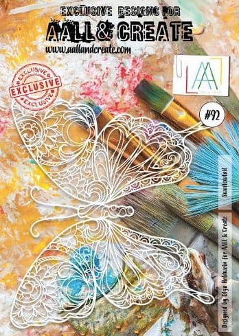 AALL & CREATE Stencil | #92 | Swallowtail