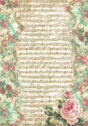 STAMPERIA Rice Paper | Precious Music | A4