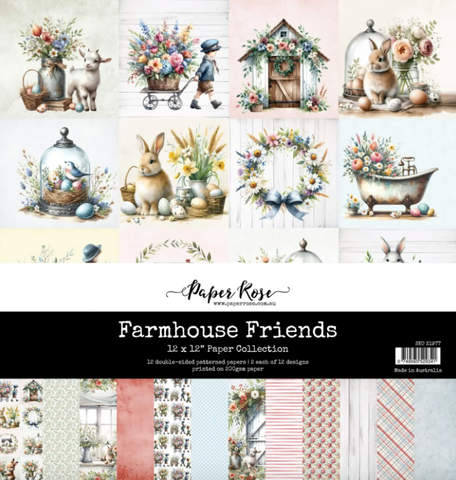 PAPER ROSE Farmhouse Friends | Paper Collection | 12x12