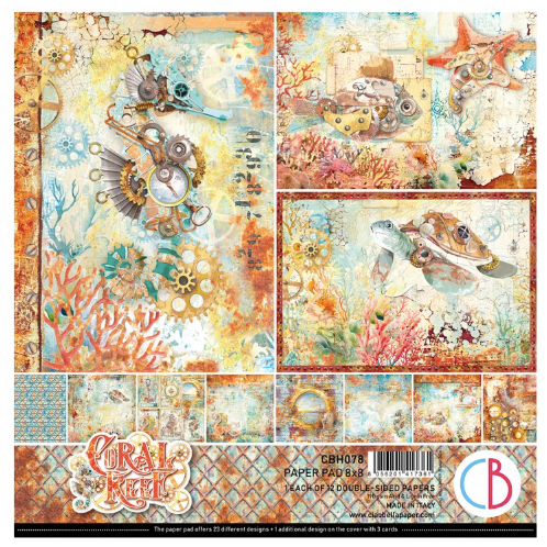 CIAO BELLA Paper Pack | Coral Reef | 8x8