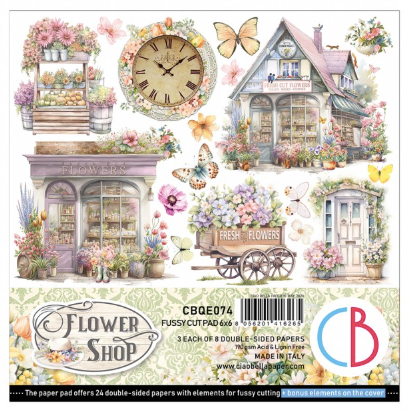 CIAO BELLA Fussy Cut Pad | Flower Shop | 6x6