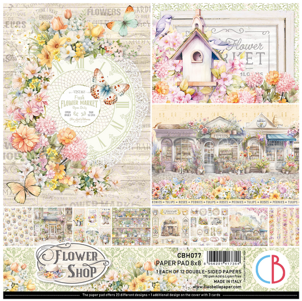 CIAO BELLA Paper Pack | Flower Shop | 8x8