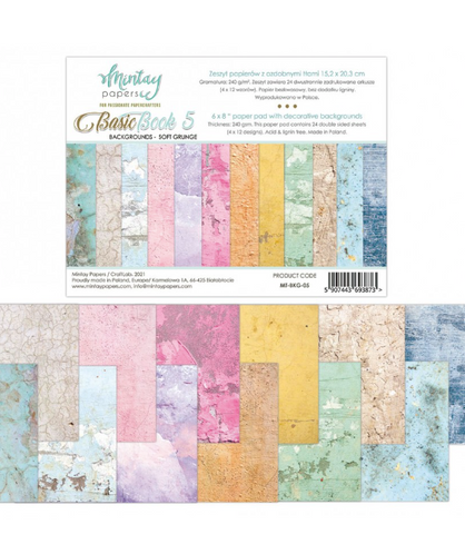 MINTAY Basic Book 5 | Backgrounds | Soft Grunge | 6x8