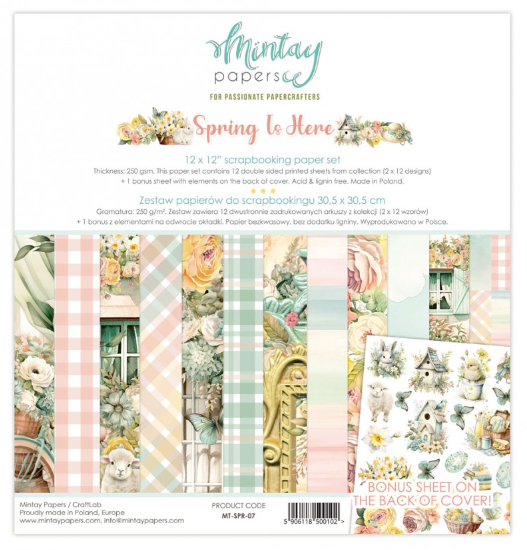 MINTAY Paper Pack | Spring Is Here |  12x12