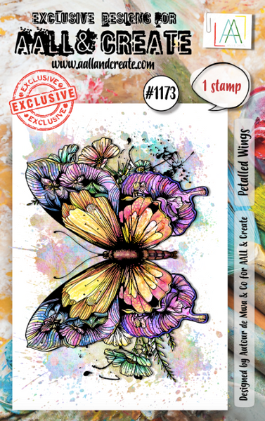 AALL & CREATE Stamp | #1173 | Petalled Wings