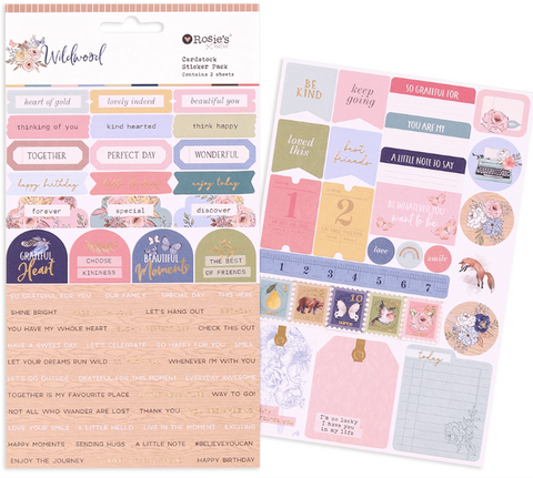 ROSIE'S STUDIO Wildwood | Cardstock Sticker Pack