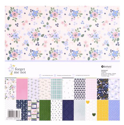 ROSIE'S STUDIO Forget Me Not | 12x12 Designer Papers