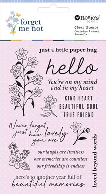 ROSIE'S STUDIO Forget Me Not | Clear Stamps
