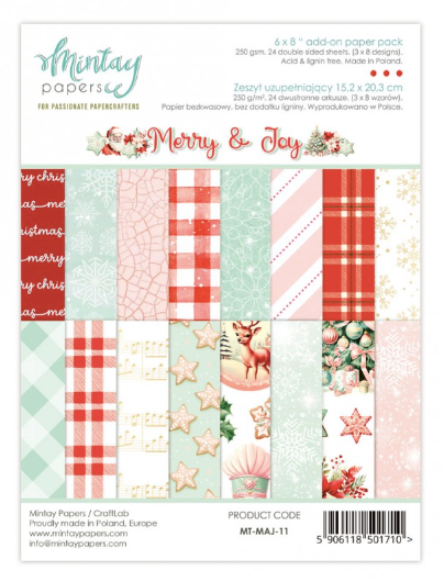 MINTAY Merry & Joy | 6x8 | Add-on Paper Pad