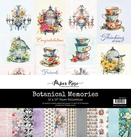 PAPER ROSE Botanical Memories | Paper Collection | 12x12