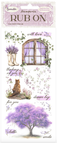 STAMPERIA Lavender | Rub-Ons | DFLRB99 | Lavender Window