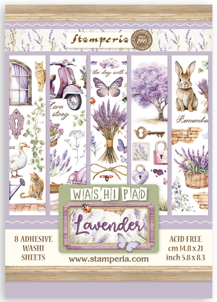 STAMPERIA Washi Pad | Lavender