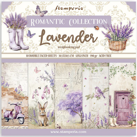 STAMPERIA Paper Pad | Lavender | 12x12