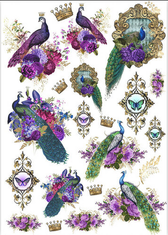 DRESS MY CRAFT | Transfer Me | Peacock Motifs
