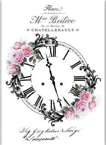 DRESS MY CRAFT | Transfer Me | Rose Clock