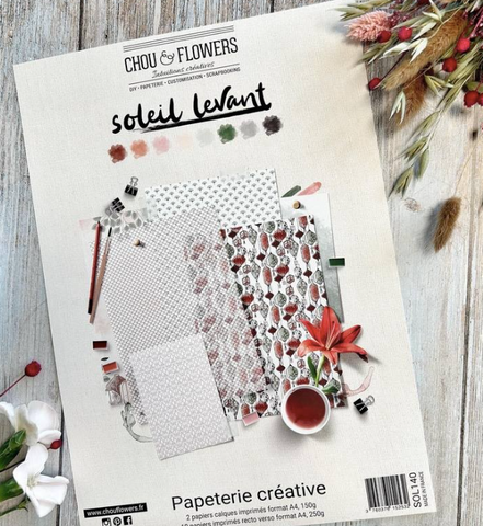 CHOU&FLOWERS Soleil Levant | Papeterie Créative | Creative Papers