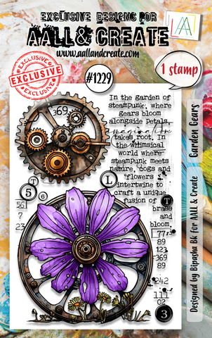 AALL & CREATE Stamp | #1229 |  Garden Gears