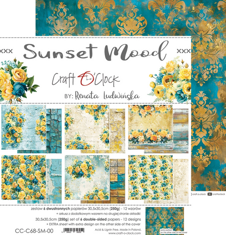 CRAFT O'CLOCK Sunset Mood | Paper Pack | 12x12