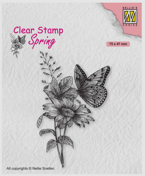 NELLIE'S CHOICE Clear stamp | Butterfly