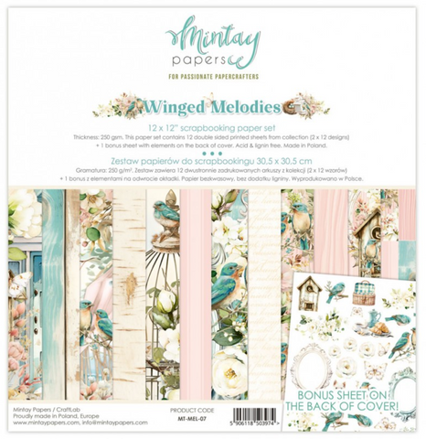 MINTAY Paper Pack | Winged Melodies | 12x12