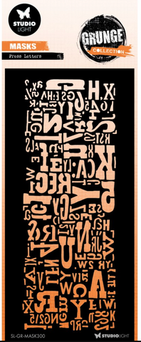 STUDIOLIGHT Masks | Grunge Collection | Press Letters