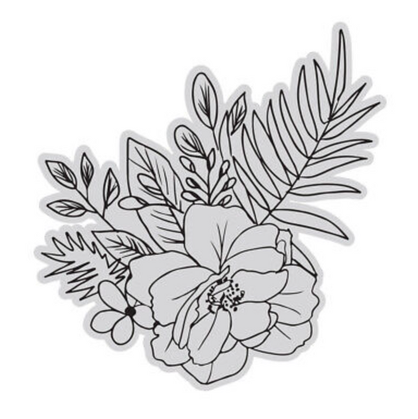 COUTURE CREATIONS Clear Stamp | Vintage Tea | Rose 1