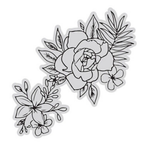 COUTURE CREATIONS Clear Stamp | Vintage Tea | Rose 3
