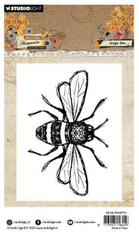 STUDIOLIGHT | Sweet Bee Memories | Large Bee Stamp by Hazel Eaton