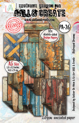 AALL & CREATE DESIGN PAPERS | PA-26 | Distressed Dreams