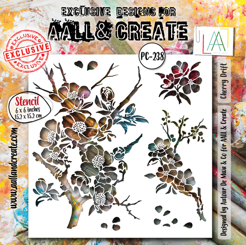 AALL & CREATE Stencil | PC-238 | Cherry Drift