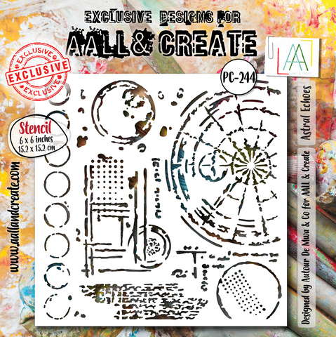 AALL & CREATE Stencil | PC-244 | Astral Echoes