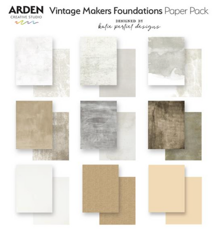 ARDEN CREATIVE STUDIO Vintage Makers Foundations | Paper Pack