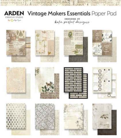 ARDEN CREATIVE STUDIO Vintage Makers Essentials | Paper Pad
