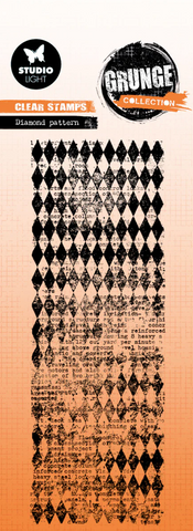 STUDIOLIGHT Clear Stamp | Grunge Collection | Diamond Pattern